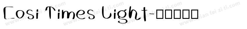 Cosi Times Light字体转换